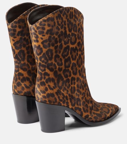 Bottes Denver en cuir à imprimé léopard - Gianvito Rossi - Modalova