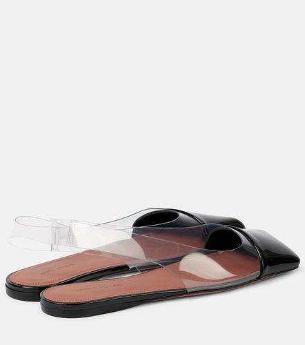Ballerines slingback Ane Glass en PVC et cuir verni - Amina Muaddi - Modalova