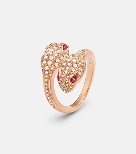 Bague Serpenti Seduttori en or 18 ct, diamants et rubellites - Bvlgari - Modalova