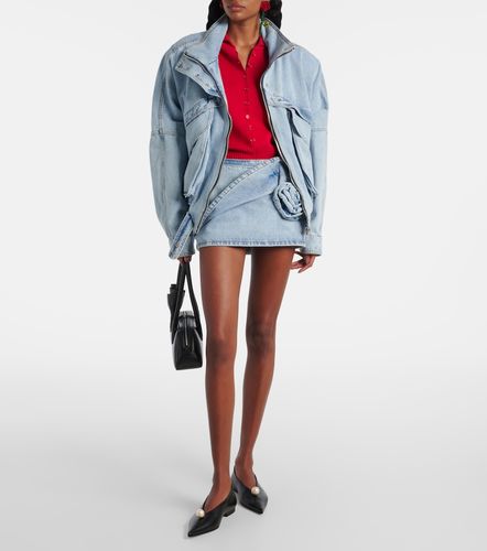 Mini-jupe en jean à fleur - Magda Butrym - Modalova