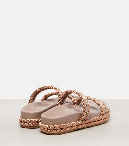 Mules Rockstud en cuir - Valentino Garavani - Modalova
