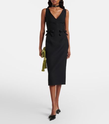 Robe midi Crêpe Couture à nœud - Valentino - Modalova