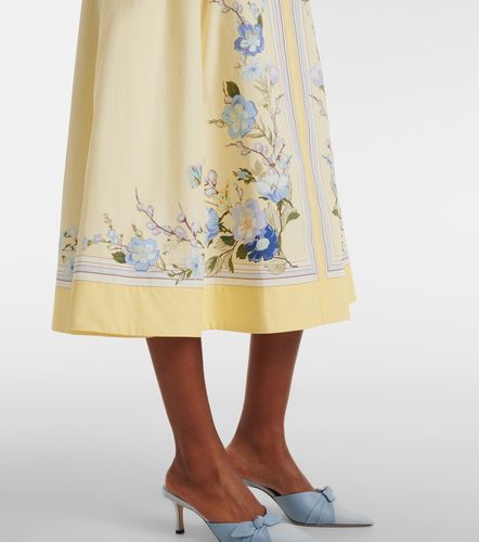 Robe midi en coton à fleurs - Self-Portrait - Modalova