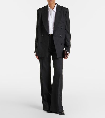Pantalon évasé Alina en laine vierge - Victoria Beckham - Modalova