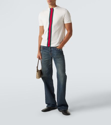 Gucci T-shirt Web Stripe en coton - Gucci - Modalova