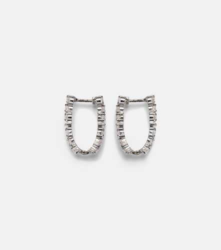 Créoles Rivulet en or  18 ct et diamants - Ileana Makri - Modalova
