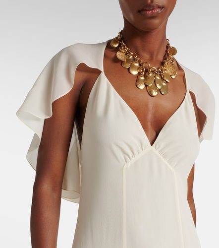 Chloé Robe midi en mousseline de soie - Chloe - Modalova