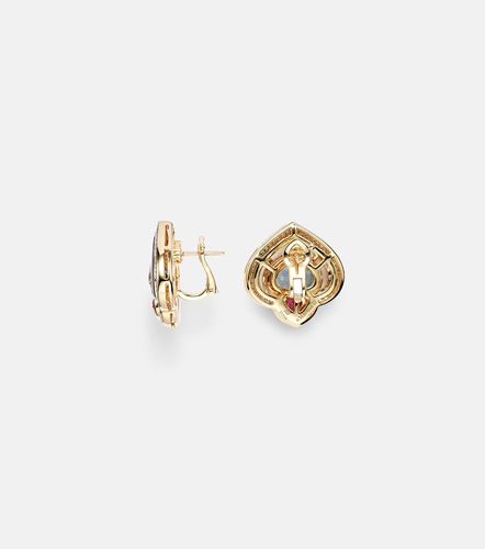 Boucles d'oreilles Popillia en or 18 ct et pierres précieuses - Marina B - Modalova