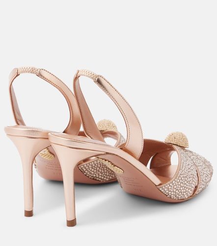 Sandales Italian Flirt 75 en cuir à ornements - Aquazzura - Modalova