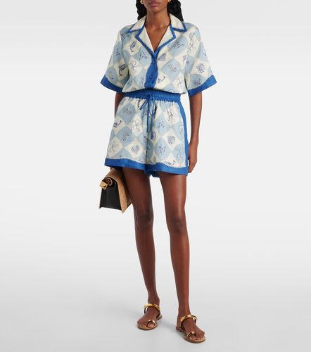 Alémais Short Pia imprimé à taille haute - Alemais - Modalova