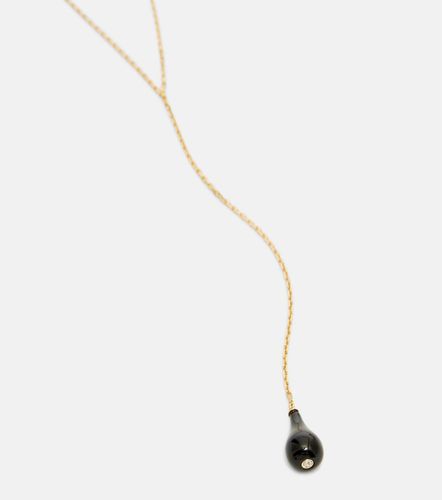 Collier en plaqué or et onyx - Toteme - Modalova