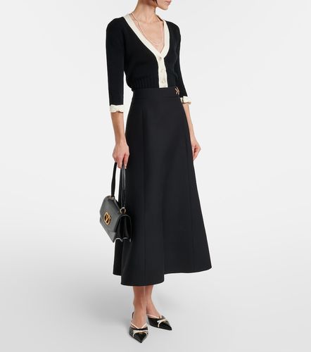 Jupe midi VGold Crêpe Couture - Valentino - Modalova