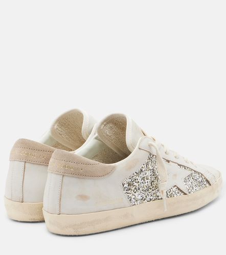 Baskets Super Star en cuir pailleté - Golden Goose - Modalova