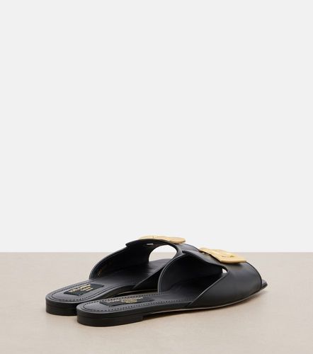 Mules Abaya DG en cuir - Dolce&Gabbana - Modalova