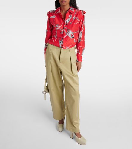 Chemise en soie à imprimé - Burberry - Modalova