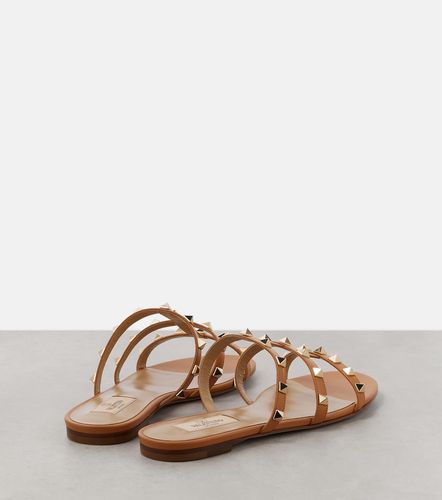 Mules Rockstud en cuir - Valentino Garavani - Modalova