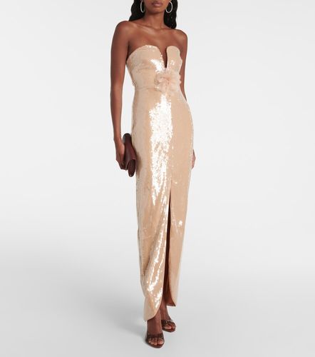 Robe longue à sequins et appliqués - Self-Portrait - Modalova
