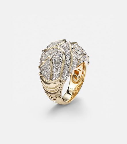 Bague Onda Bombe en or 18 ct et diamants - Marina B - Modalova