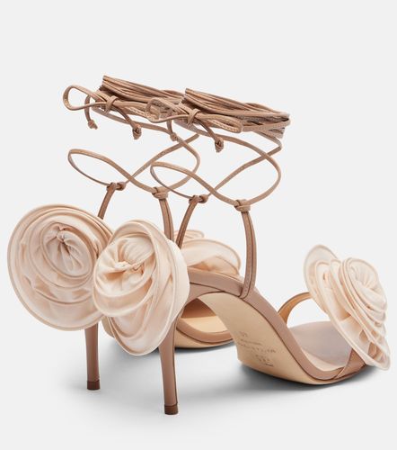 Sandales en cuir à fleurs - Magda Butrym - Modalova