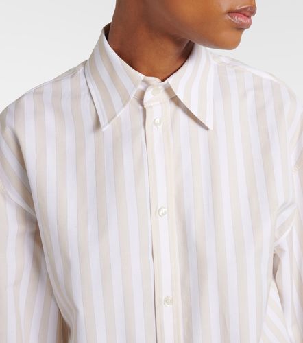 Chemise Cassandre rayée en coton - Saint Laurent - Modalova
