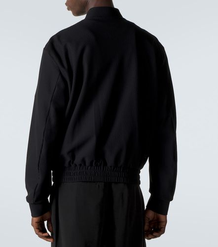 Veste blouson en maille technique - Giorgio Armani - Modalova