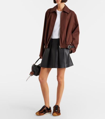 Loewe Mini-jupe en cuir à plis - Loewe - Modalova