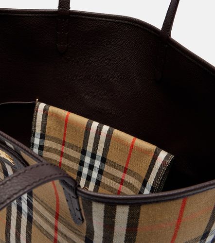 Sac réversible Check Medium en cuir - Burberry - Modalova
