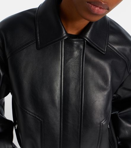 Versace Veste blouson en cuir - Versace - Modalova