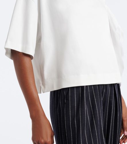T-shirt en coton à appliqués floraux - Max Mara - Modalova