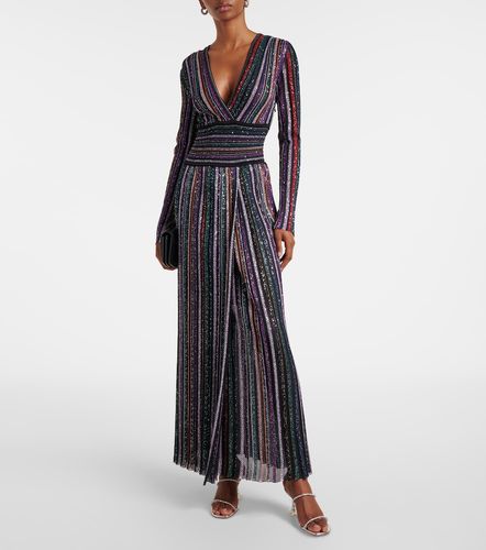 Robe longue rayée à sequins - Missoni - Modalova
