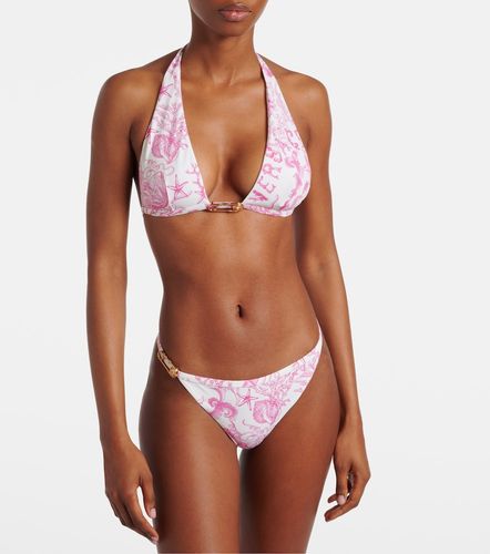 Versace Culotte de bikini imprimée - Versace - Modalova