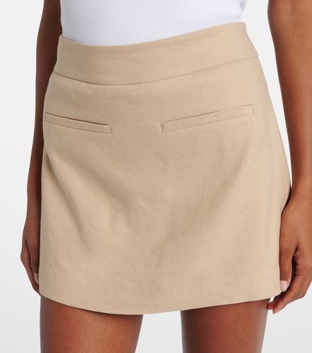 Jupe-short Alvara en lin mélangé - Veronica Beard - Modalova