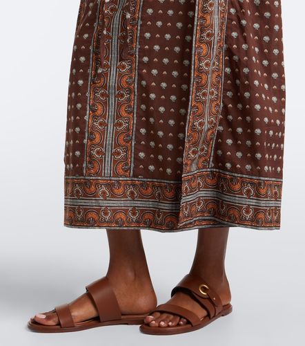 Dôen Robe midi Amarante en coton à imprimé - Doen - Modalova