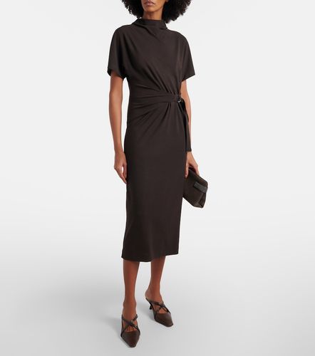 Robe midi en coton mélangé - Brunello Cucinelli - Modalova