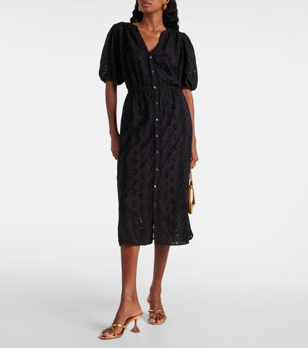Robe midi Rorio en coton à broderies - Velvet - Modalova