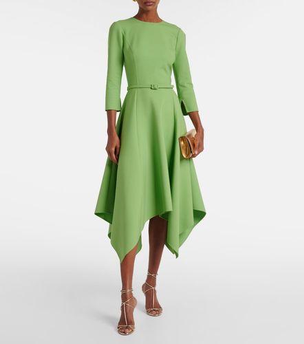 Robe midi asymétrique en laine mélangée - Oscar de la Renta - Modalova