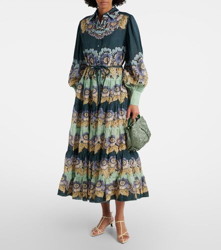 Alémais Robe chemise Madalena en ramie à fleurs - Alemais - Modalova