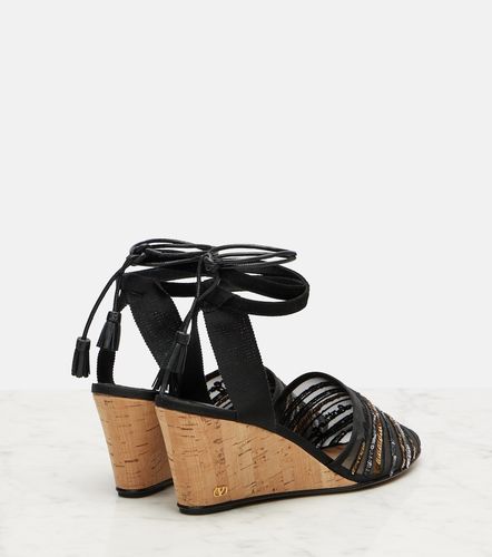 Espadrilles compensées La Cruisette à ornements - Valentino Garavani - Modalova