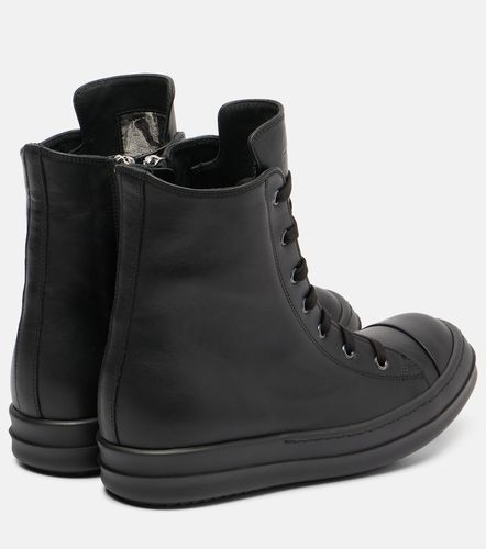 Baskets High Top Sneaks en cuir - Rick Owens - Modalova