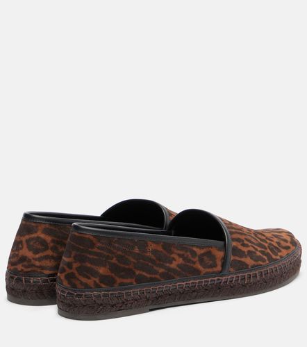 Espadrilles en daim à motif léopard - Tom Ford - Modalova