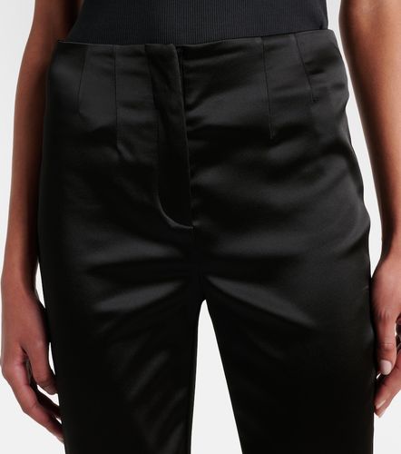 Pantalon slim raccourci Stila à taille haute en satin - Veronica Beard - Modalova