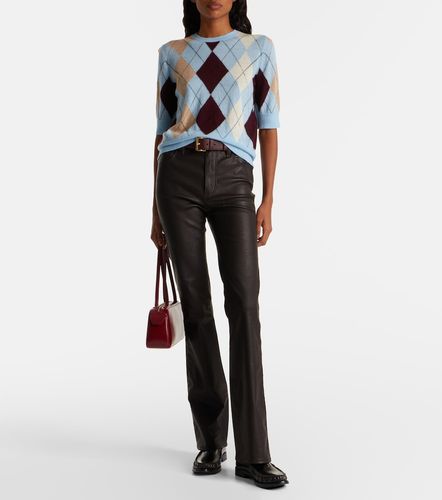 Pantalon bootcut Reboot Crop en cuir - Frame - Modalova
