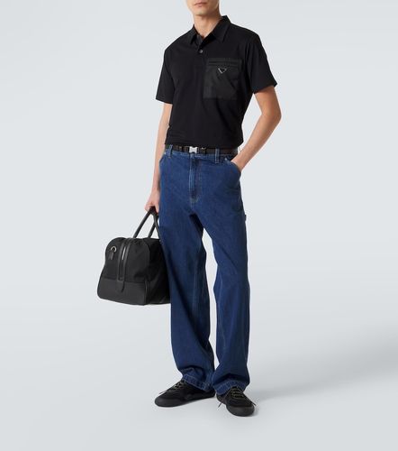 Polo Re-Nylon en coton mélangé - Prada - Modalova
