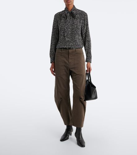 Pantalon tonneau Shon en sergé de coton - Nili Lotan - Modalova