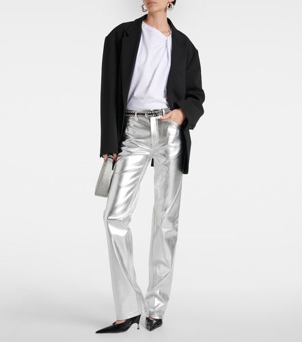 Pantalon Chisel en cuir synthétique - Staud - Modalova