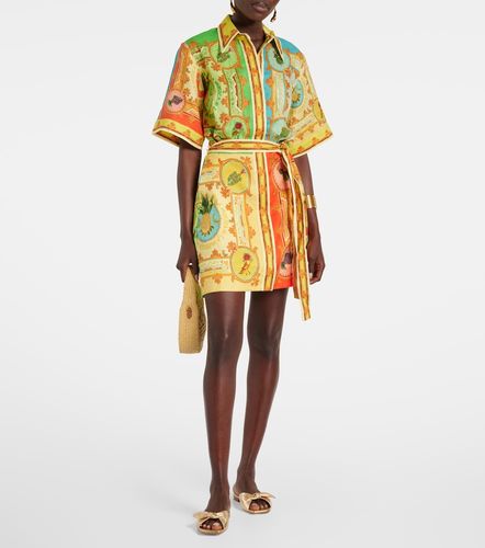Alémais Robe chemise La Musica imprimée en lin - Alemais - Modalova