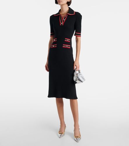 Robe polo en laine vierge - Alessandra Rich - Modalova