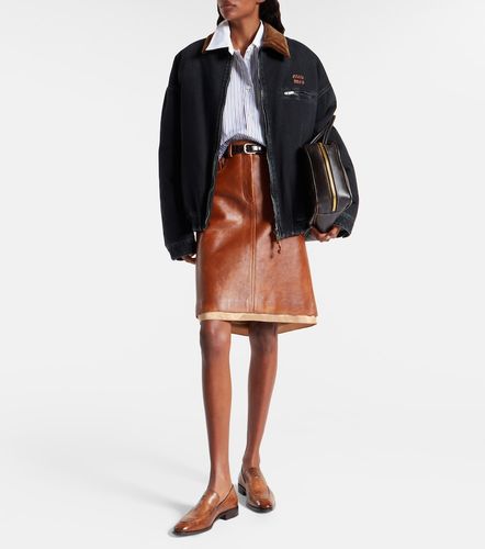 Veste en jean et velours côtelé - Miu Miu - Modalova