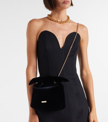 Sac Bow Tie Small en velours - Aquazzura - Modalova