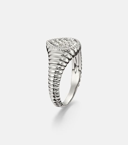 Yvonne Léon Bague en or blanc 9 ct et diamants - Yvonne Leon - Modalova